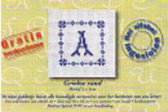 Dmc Mini Borduurpakket Letter met Griekse rand  Nr U812K/6