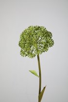 Kunstbloem - Allium - sierui/daslook - topkwaliteit decoratie - 2 stuks - zijden bloem - roze - 68 cm hoog