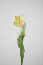 Kunstbloem - Vlinderorchidee - Phalaenopsis - topkwaliteit decoratie - 2 stuks - zijden bloem - wit - 46 cm hoog