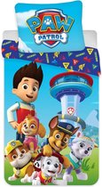 KD® - Paw Patrol Baby Dekbedovertrek met alle Figuren - 100 x 135 cm - Katoen