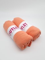 Hoeslaken set van 2 – 100x200 cm – Oranje