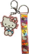 Sleutelhanger Hello Kitty zittend Roze