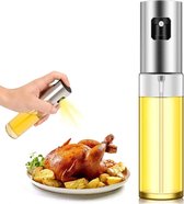 Olijfolie Spray - Keuken Spray - Sprayen - Koken - Gelijkmatige Hoeveelheid In Je Pan - Koken - Kook Gereedschap - Onmisbaar - Zilver