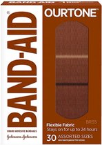 Band Aid Brand zelfklevende bandages - flexibele bescherming en verzorging van kleine snijwonden en schaafwonden -  diverse maten - 30 stuks