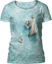 Ladies T-shirt Polar Bear Climb L