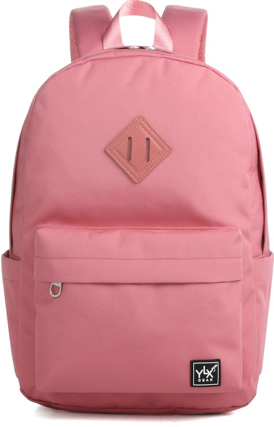 YLX Finch rugzak. Plumeria roze. Recyceld Rpet materiaal. Gerecyclede plastic flessen - Eco friendly. Volwassenen - tieners - middelbare scholieren - dames - meisjes. 14" laptop sleeve. Backpack - schooltas - rugzak