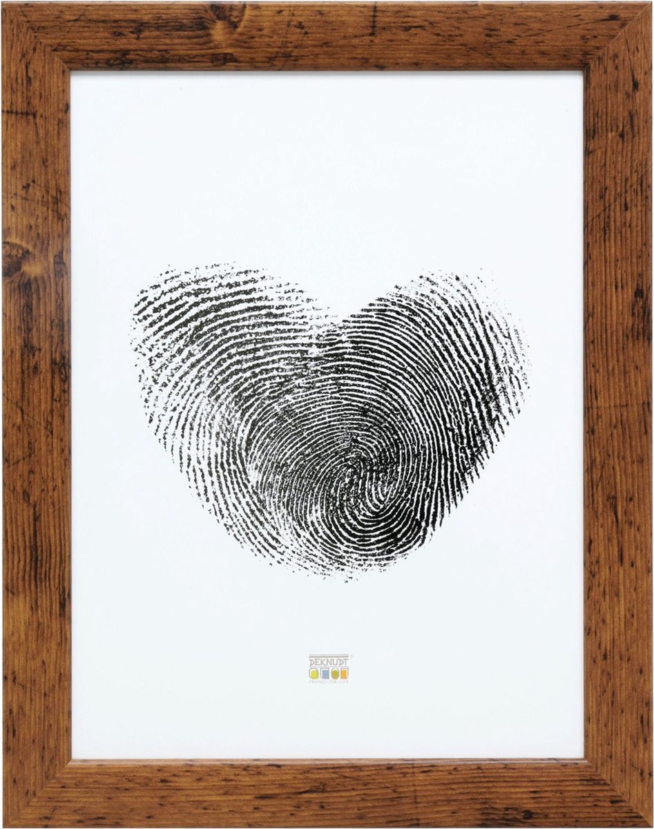 Deknudt Frames fotolijst S53GH9 - bruine houtkleur - hout - 50x60 cm