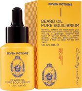 Seven Potions Pre-Shave Olie Voor Mannen — Ideaal voor de Gevoelige Huid, Voorkomt Irritatie, Vermindert Wondjes & Sneetjes, Bevochtigd en Beschermt je Gezicht — Natuurlijk, Vegan, Diervriendelijk (30ml)