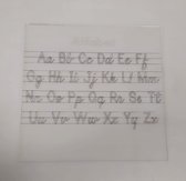 Leren schrijven - Plexiglas Alfabet bordje om te leren schrijven - groep 3 - alfabet - schrijven - herbruikbaar