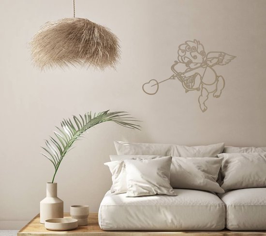 Décoration murale Cupidon contreplaqué bouleau 580x447mm
