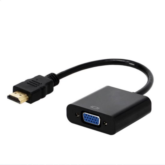 HDMI naar VGA Adapter Kabel Converter 1080p HD Digitaal naar analoog Zwart bol