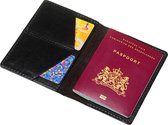 Mutsaers® Leren Paspoorthouder - Luxe Paspoort Hoesje Leer - Paspoorthouder - Reisetui - The Holder - Zwart