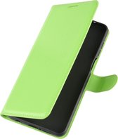 Xiaomi Redmi Note 9S Hoesje - Mobigear - Classic Serie - Kunstlederen Bookcase - Groen - Hoesje Geschikt Voor Xiaomi Redmi Note 9S