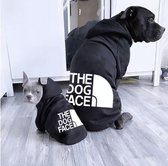 Honden Hoodie - The Dog Face - 4 kg hond - Hondenjas met Capuchon - Dierenkleding - Zwart