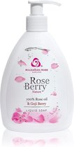 Liquid soap Rose Berry Nature | Vloeibare handzeep | Rozen cosmetica met 100% natuurlijke Bulgaarse rozenolie en rozenwater