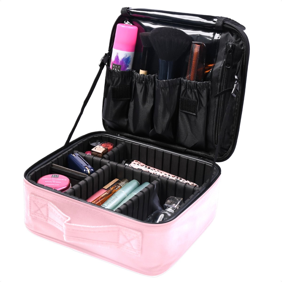 Eagle Make-up Organizer - Make-up Koffer - Verstelbare Vakken - Beautycase - Multifunctioneel - Make-up Tas - Reisformaat - Eagle Home & Lifestyle