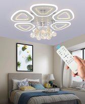UnicLamps LED Bluetooth - Crystal LED Plafondlamp - Met Afstandsbediening - Smart lamp - Dimbaar Met App - Woonkamerlamp - Moderne lamp - Plafoniere