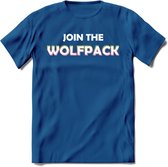 Saitama T-Shirt | Join the wolfpack Crypto ethereum Heren / Dames | bitcoin munt cadeau - Donker Blauw - XL