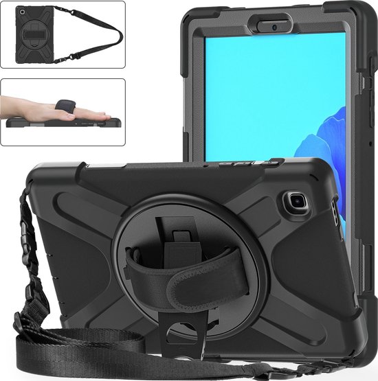 UAG Case for Samsung Galaxy Tab A7 10.4 w/ Kickstand & Handstrap Non Retail  - Scout Black - back cover for tablet