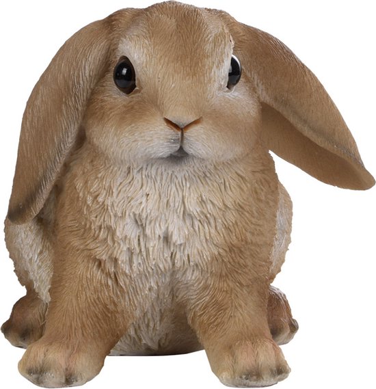 Blijven Darts aanvaardbaar Decoratie dierenbeeldje bruin Hangoor konijn 15 cm - Tuin dieren beeldje |  bol.com