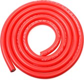 Revtec - Siliconen-kabel - Powerflex PRO+ - Rood - 8AWG - 4197/0.05 Strengen - OD 6.5mm - 1m