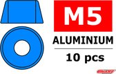 Team Corally - Aluminium sluitring - voor M5 Cilinderkopschroeven - BD=12mm - Blauw - 10 st