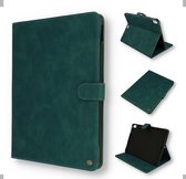 Vintage Boekmodel Hoes iPad 10.2 inch 2019 - 2020 - 2021 - Groen