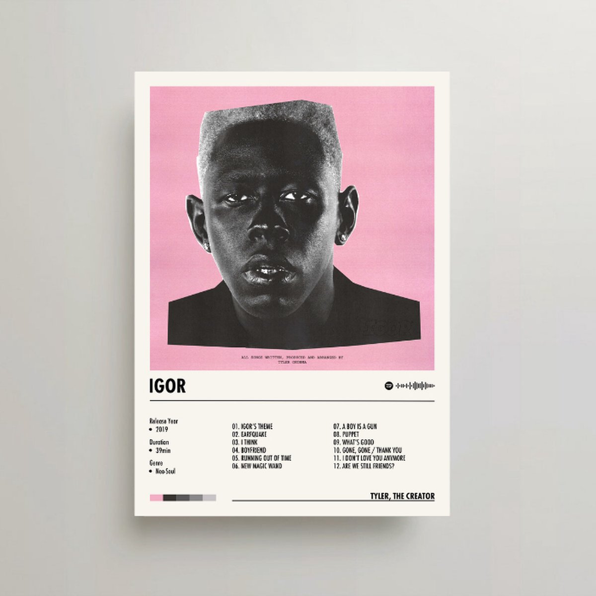 Tyler The Creator Poster IGOR Album Cover Poster Tyler The Creator 
