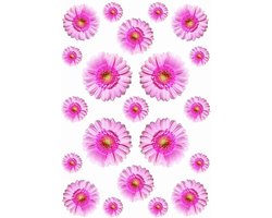 Fietssticker Gerbera roze container sticker watervast regenbestendig