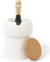 Bubalou Champagnekoeler - CHAMP 1-Bottle Cooler - Wijnkoeler - Off  White/Wit | bol