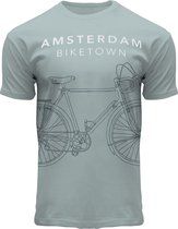 Fox Originals Line Bike Amsterdam Sea Green Heren T-shirt Maat L