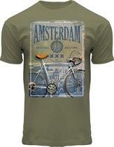Fox T-shirt army Bike Foto A'dam - Army - XL