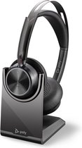 POLY Voyager Focus 2 UC Headset Hoofdband USB Type-C Bluetooth Zwart