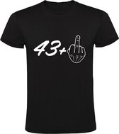 44 jaar Heren t-shirt | verjaardag | feest | grappig | cadeau | Zwart
