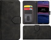 Hoesje Nokia G300 - Bookcase - Pu Leder Wallet Book Case Zwart Cover