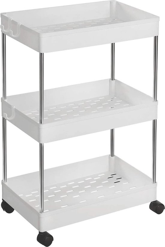 SONGMICS Metal Coat Stand Coat Stand 176cm high White