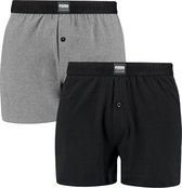 PUMA loose jersey 2P fit zwart & grijs - S