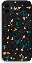 CaseCompany® - iPhone 11 hoesje - Terrazzo N°10 - 100% Biologisch Afbreekbaar - Duurzaam - Biodegradable Soft Case - Milieuvriendelijke Print op Achterkant - Zwarte Zijkanten - Bescherming Ov