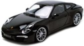 Porsche 911 Carrera S (Zwart) (20 cm) 1/24 Welly - Modelauto - Schaalmodel - Miniatuur auto