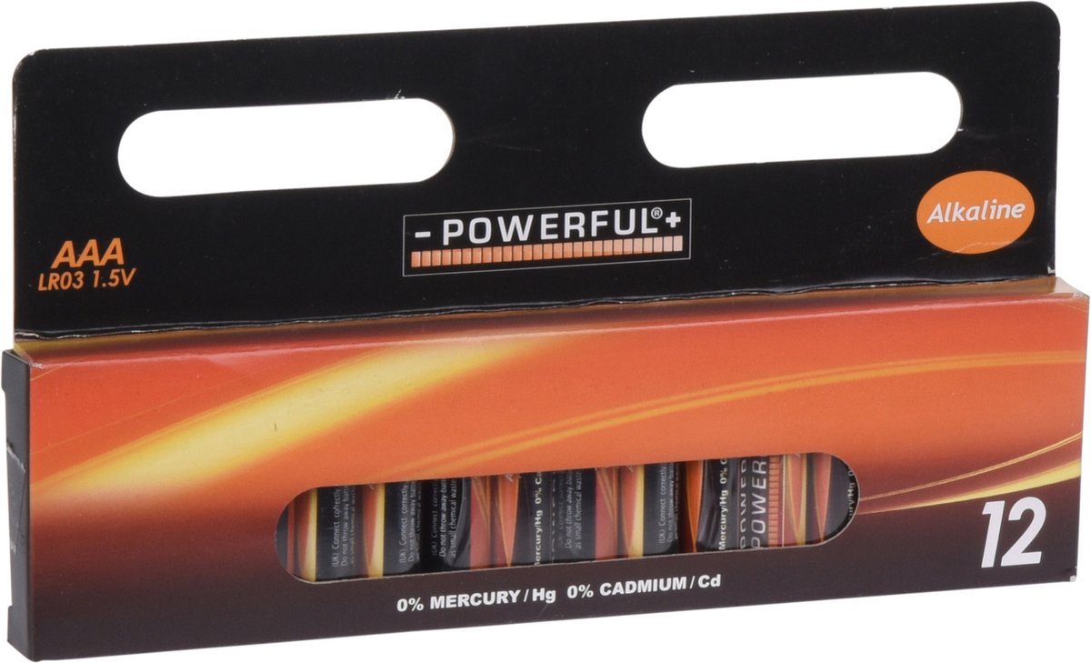 Batterijen Alkaline AAA 12 stuks