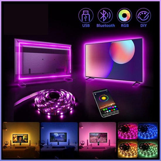 Homezie Led strip Led strip TV App bediening Led light strip