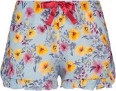 CYELL Gentle Flower pyjamashort - Bloemenprint Bloemenprint / Meerkleurig / Blauw maat 44 (XXL)