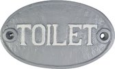 naambordje Toilet-grijs
