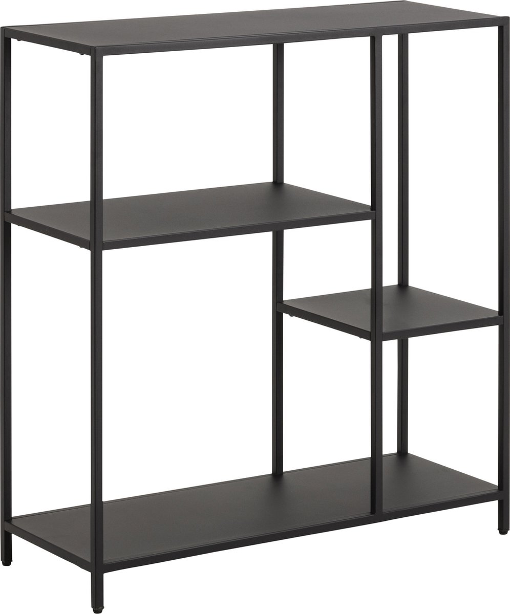 Giga Living Boekenkast Valencia Metal Zwart 86cm - Giga Living