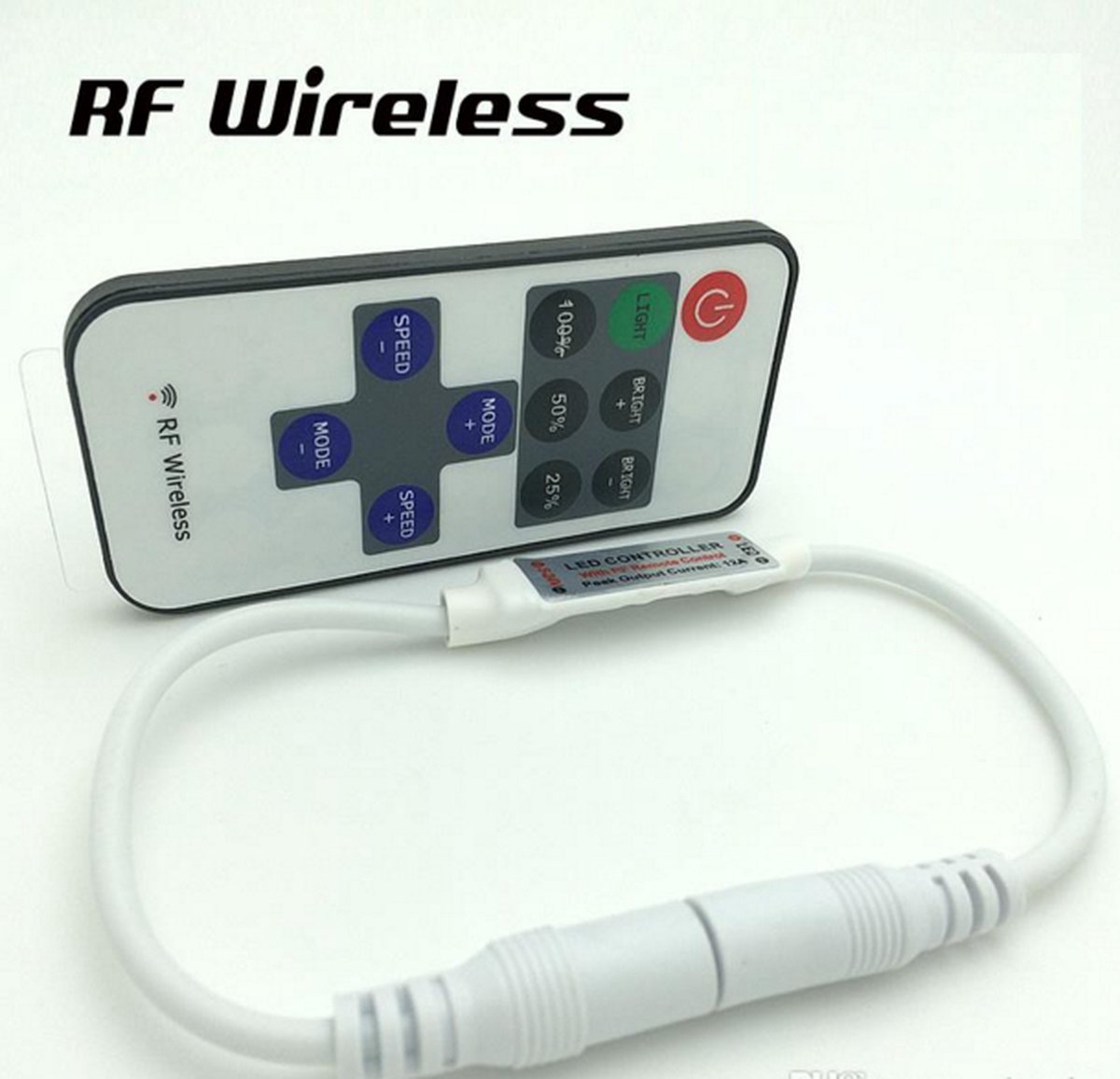 HOFTRONIC LED Light strip RF dimmer Flex60 & 120 Plug & Play incl. Remote  control one color