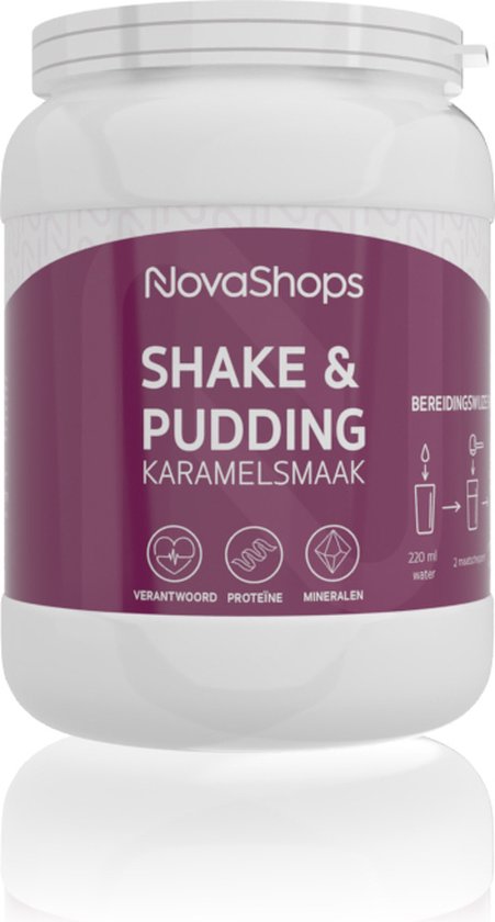 Novashops Eiwitdieet | Proteïnedieet afslank shakes |Shake Karamel (17 porties) 5 varianten