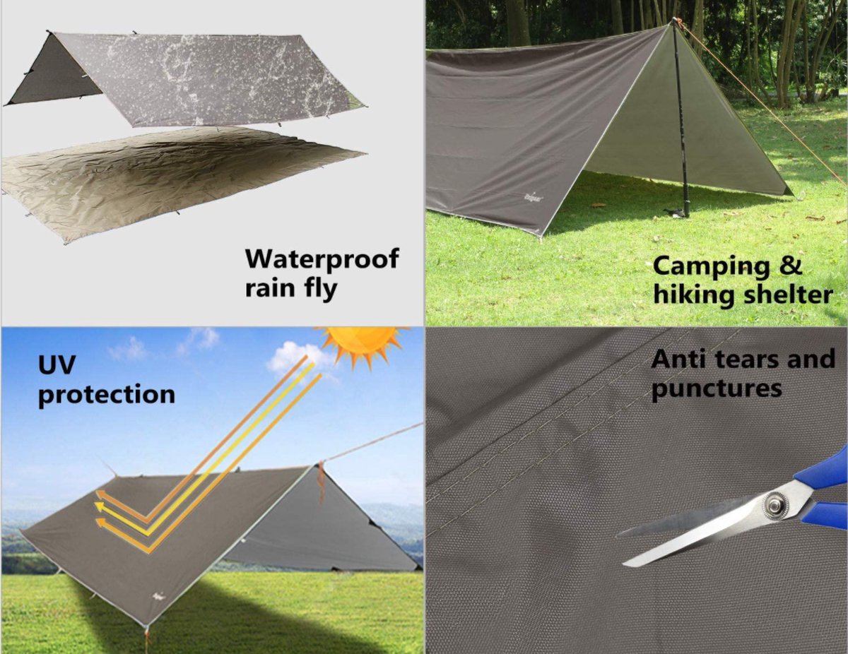 1 Bâche Imperméable Idéale Pour Bâche, Tente, Bateau, Camping-car Ou  Couverture De Piscine En Plastique Imperméable, Abri De Pluie D'urgence,  Couvertu