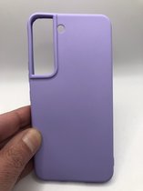 Hoogwaardige Siliconen back cover case - Geschikt voor Samsung Galaxy S22 Plus - TPU hoesje - Lila - stevig back cover (Past Alleen S22 Plus)