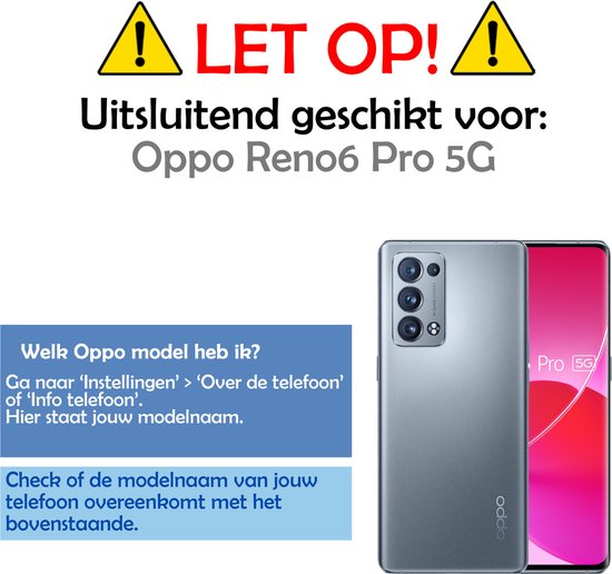 Protecteur d'écran OPPO Reno 6 Pro - Glas protecteur d'écran OPPO Reno 6 Pro - Glas protecteur d'écran OPPO Reno 6 Pro Extra fort - 2 pièces