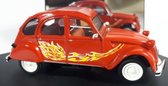 Citroën 2CV Fireball 1985 (Rood) (9cm) 1:43 Vitesse - Modelauto - Schaalmodel - Miniatuurauto